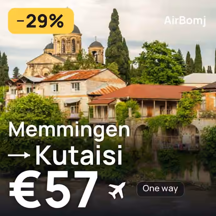 Memmingen → Kutaisi for €57