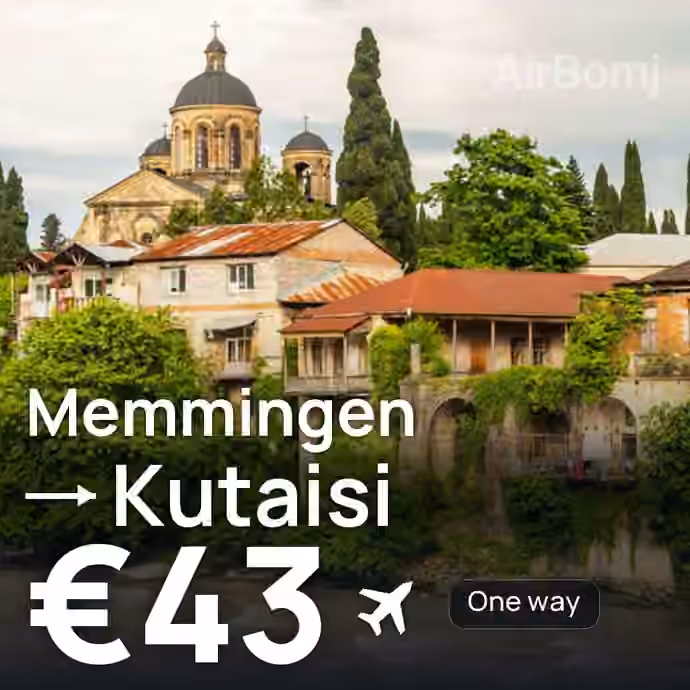 Memmingen → Kutaisi for €43