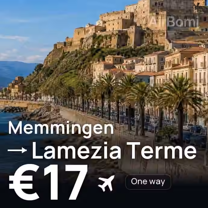Memmingen → Lamezia Terme for €17