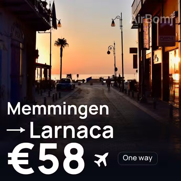 Memmingen → Larnaca for €58