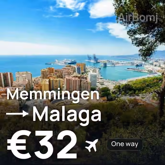 Memmingen → Malaga for €32
