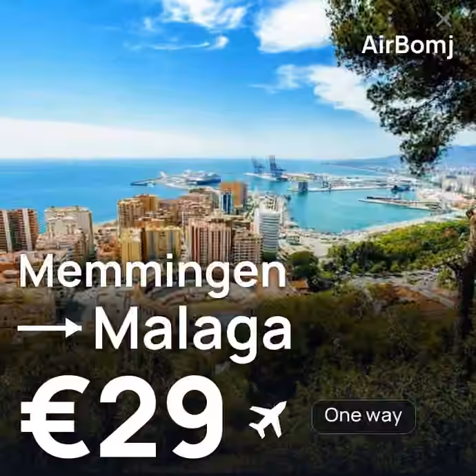 Memmingen → Malaga for €29