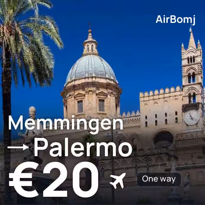 Memmingen → Palermo for €20