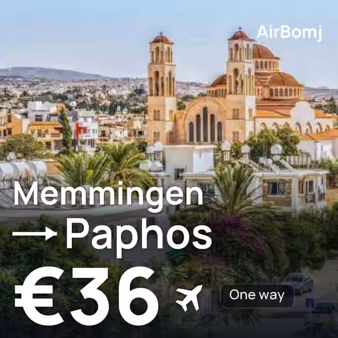 Memmingen → Paphos for €36