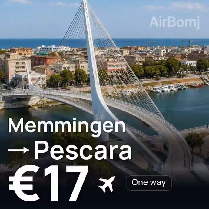 Memmingen → Pescara for €17