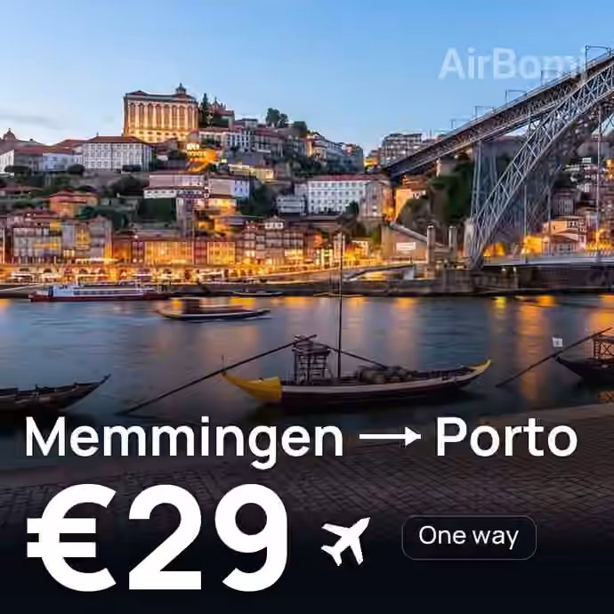 Memmingen → Porto for €29