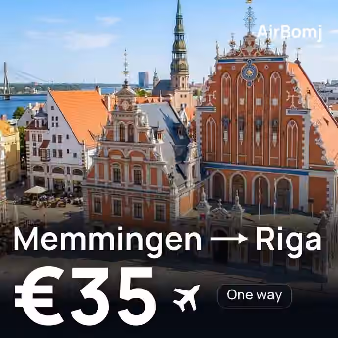 Memmingen → Riga for €35