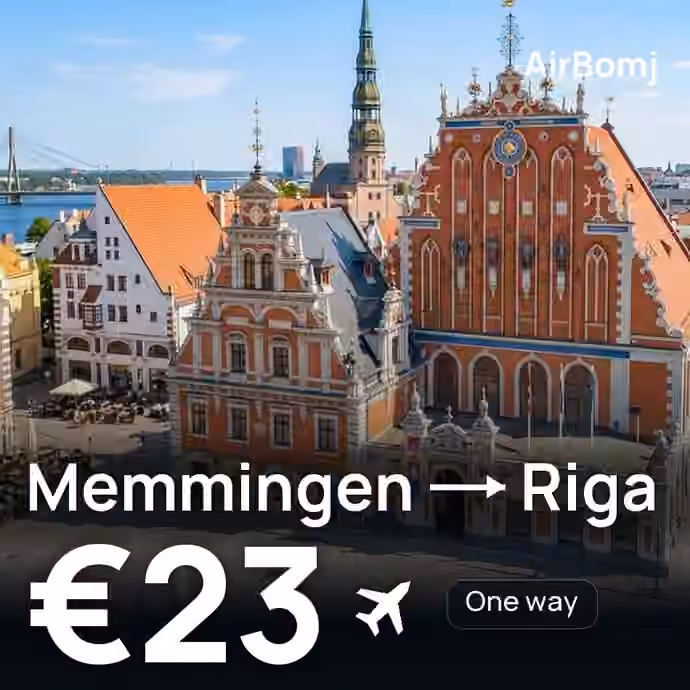 Memmingen → Riga for €23