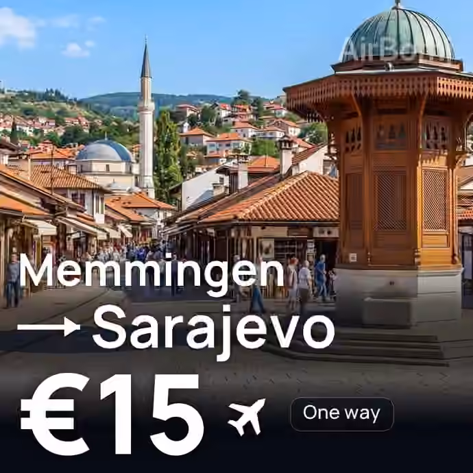 Memmingen → Sarajevo for €15