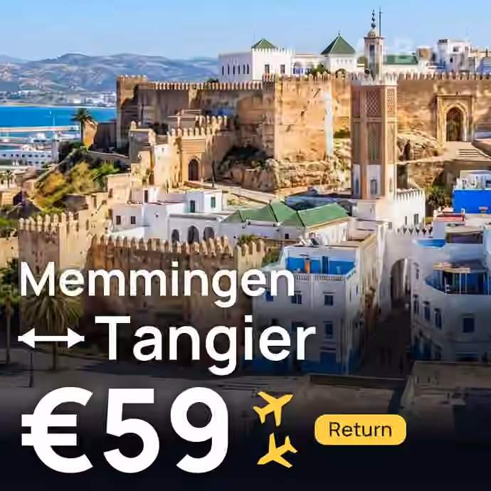 Memmingen → Tangier for €59