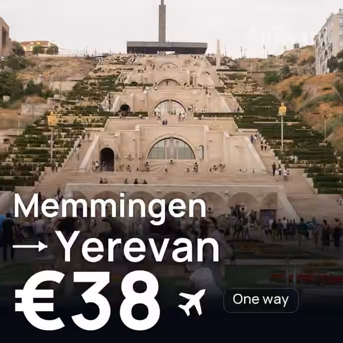 Memmingen → Yerevan for €38