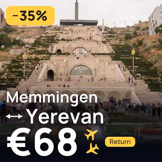 Memmingen → Yerevan for €68