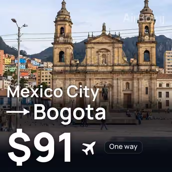 Mexico City → Bogota for $91