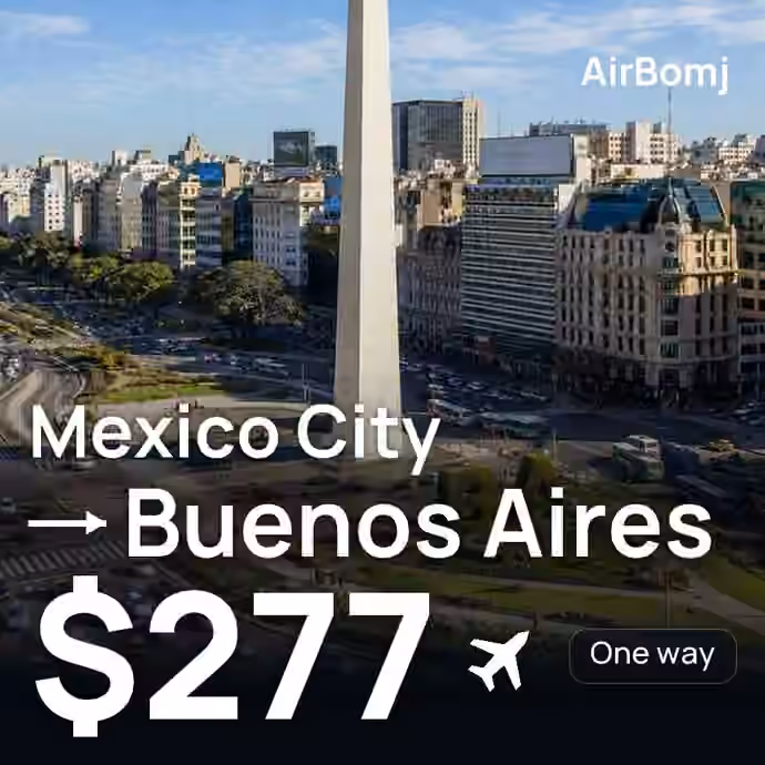 Mexico City → Buenos Aires for $277