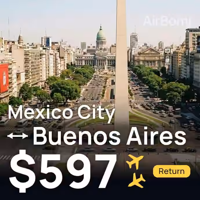 Mexico City → Buenos Aires for $597