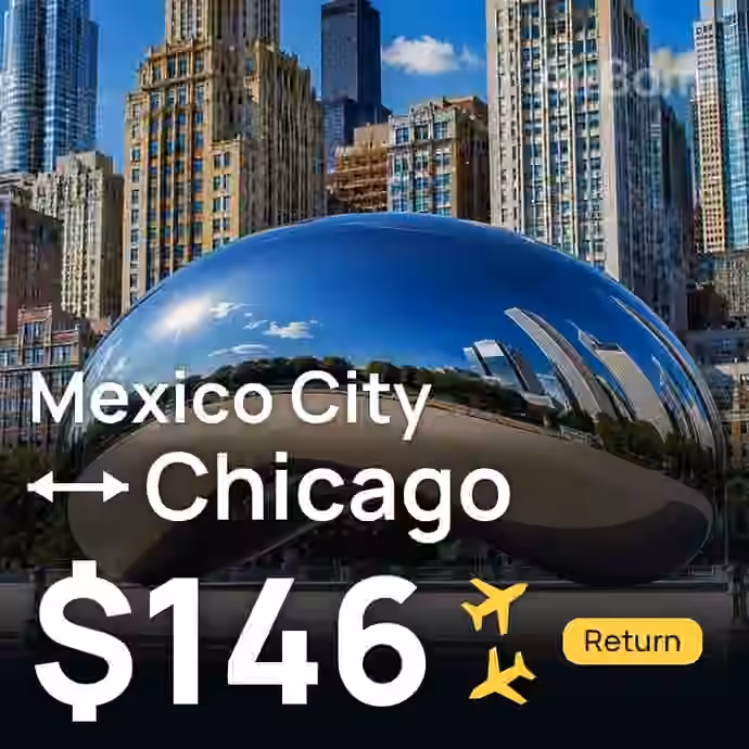 Mexico City → Chicago for $146