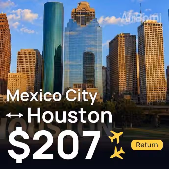Mexico City → Houston for $207