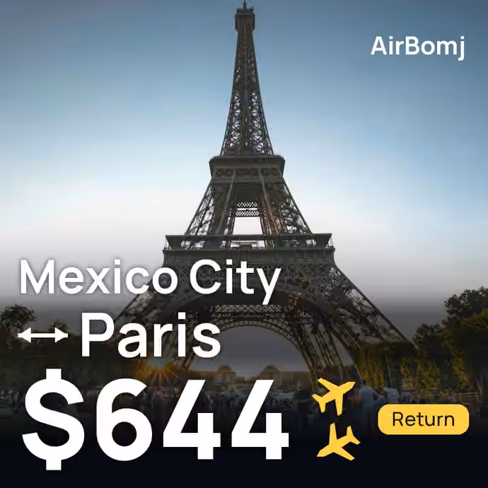 Mexico City → Paris for $644
