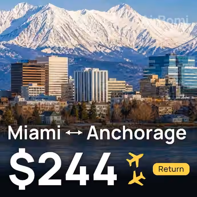 Miami → Anchorage for $244