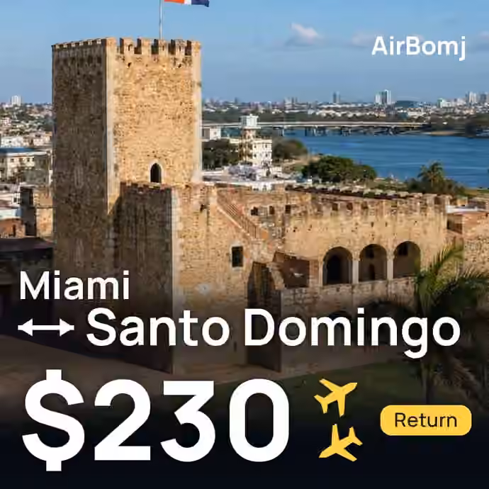 Miami → Santo Domingo for $230