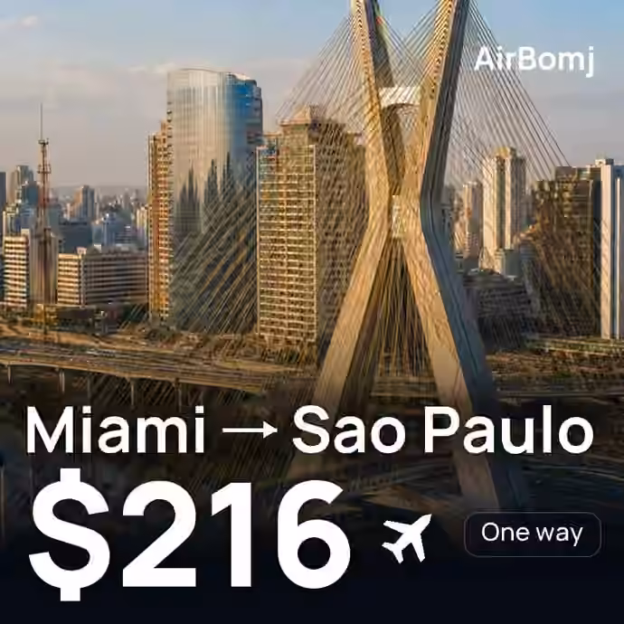 Miami → Sao Paulo for $216