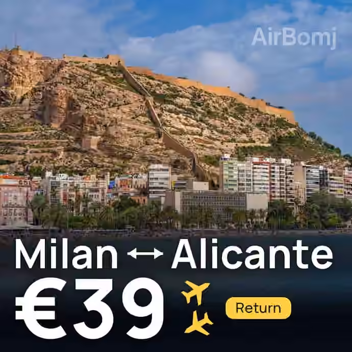 Milan → Alicante for €39