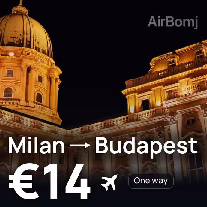 Milan → Budapest for €14