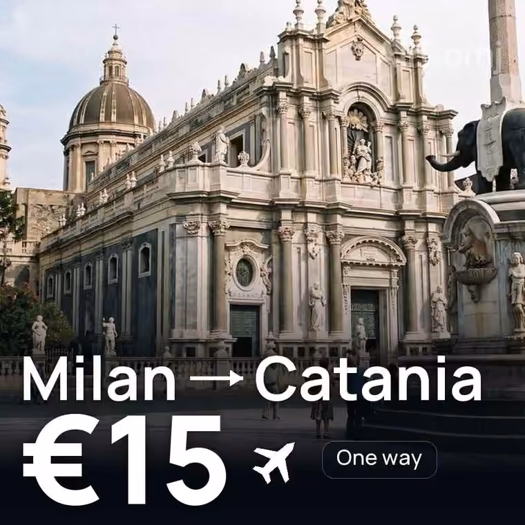Milan → Catania for €15