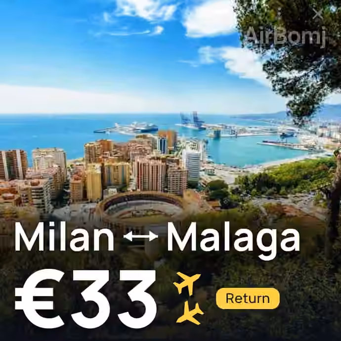 Milan → Malaga for €33