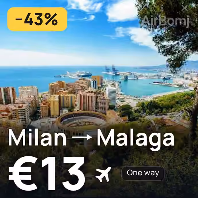 Milan → Malaga for €13