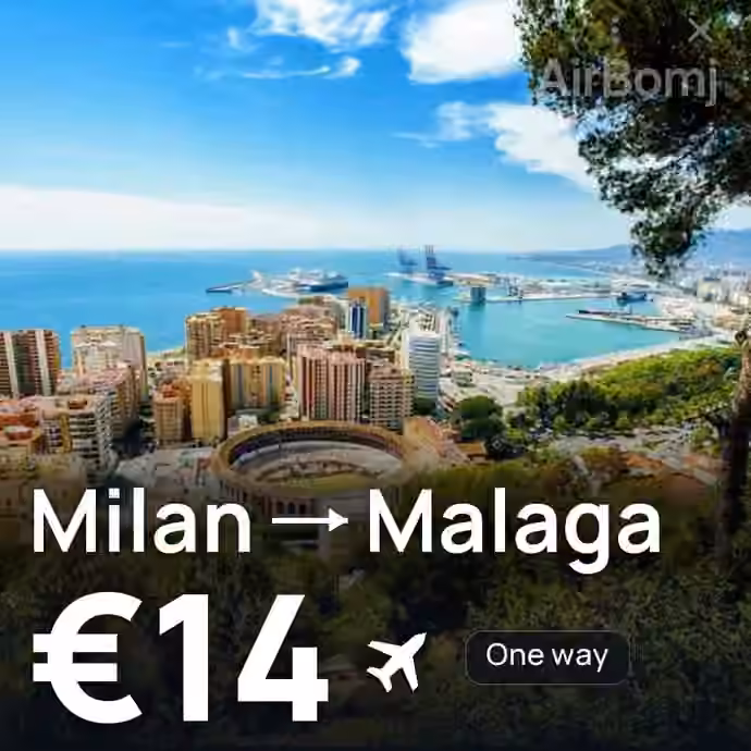 Milan → Malaga for €14