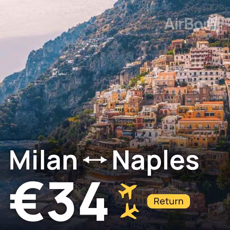 Milan → Naples for €34