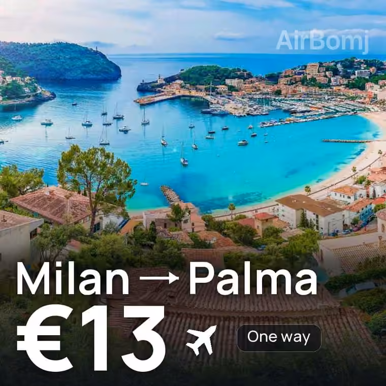 Milan → Palma for €13