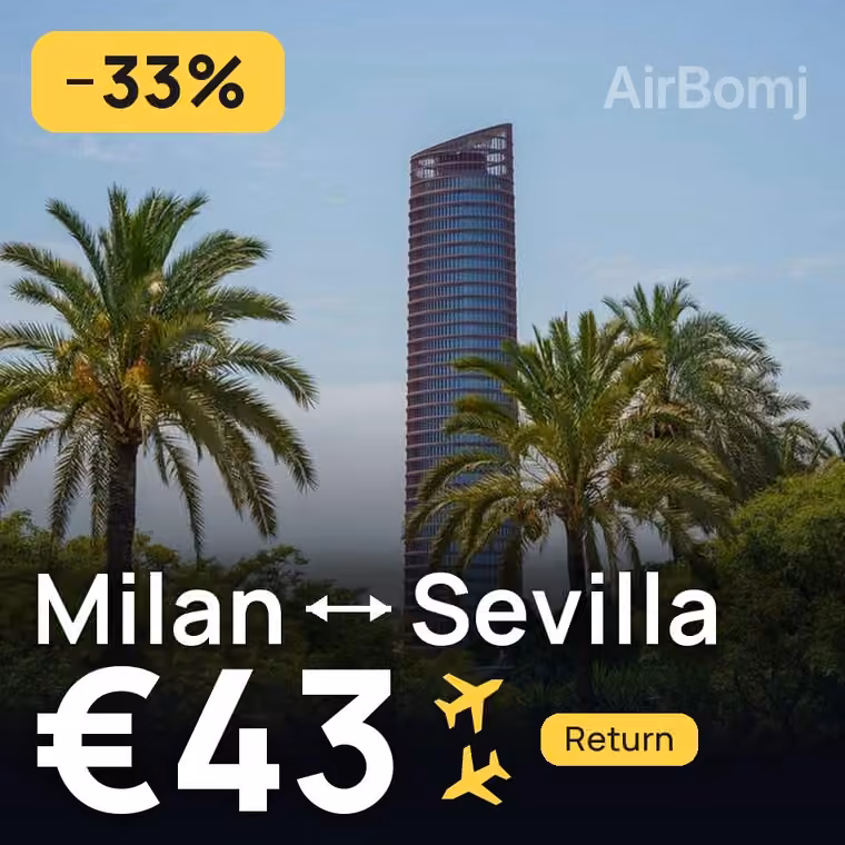 Milan → Sevilla for €43