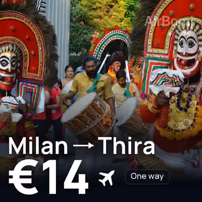 Milan → Thira for €14