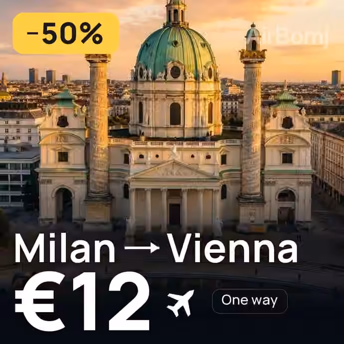 Milan → Vienna for €12
