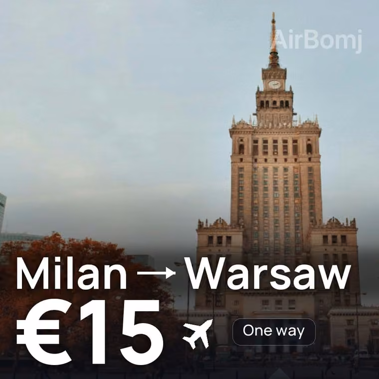 Milan → Warsaw for €15