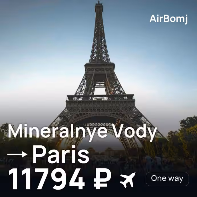 Mineralnye Vody → Paris for 11794 ₽