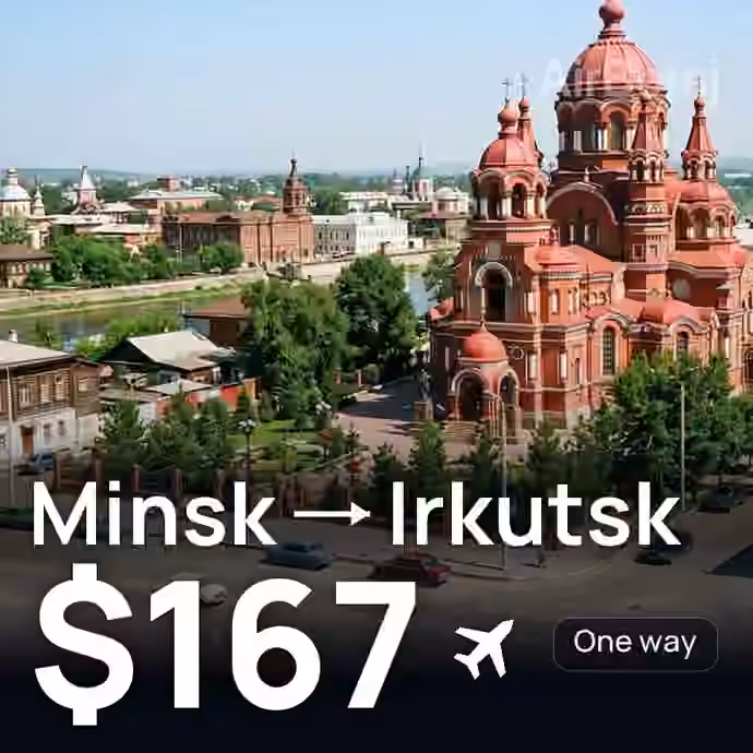 Minsk → Irkutsk for $167