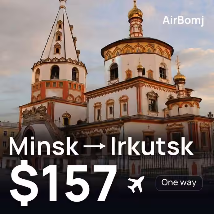 Minsk → Irkutsk for $157