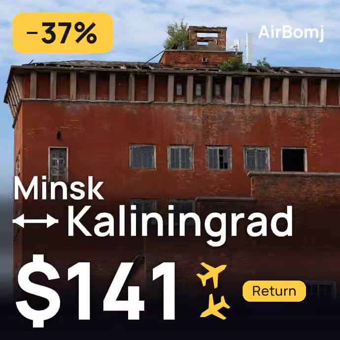 Minsk → Kaliningrad for $141