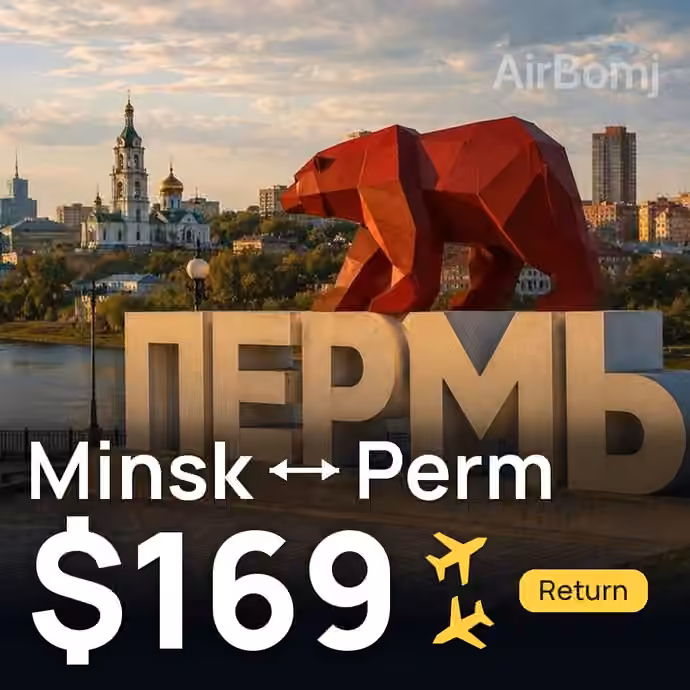 Minsk → Perm for $169