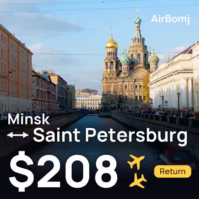 Minsk → Saint Petersburg for €183