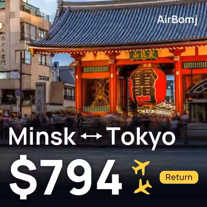 Minsk → Tokyo for $794