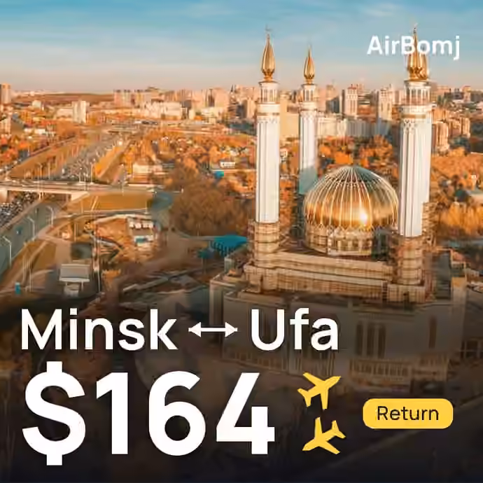 Minsk → Ufa for $164