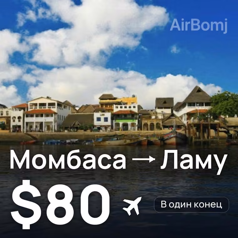 Момбаса → Ламу за $80