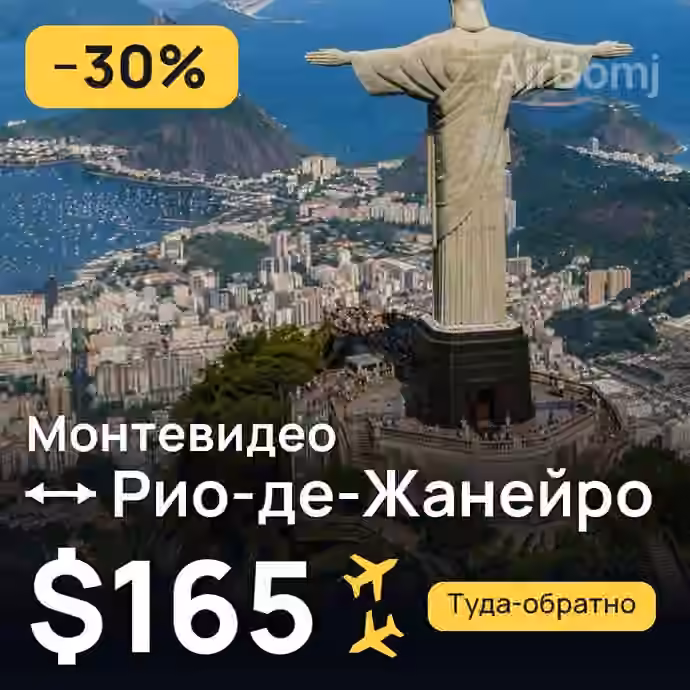 Монтевидео → Рио-де-Жанейро за $165
