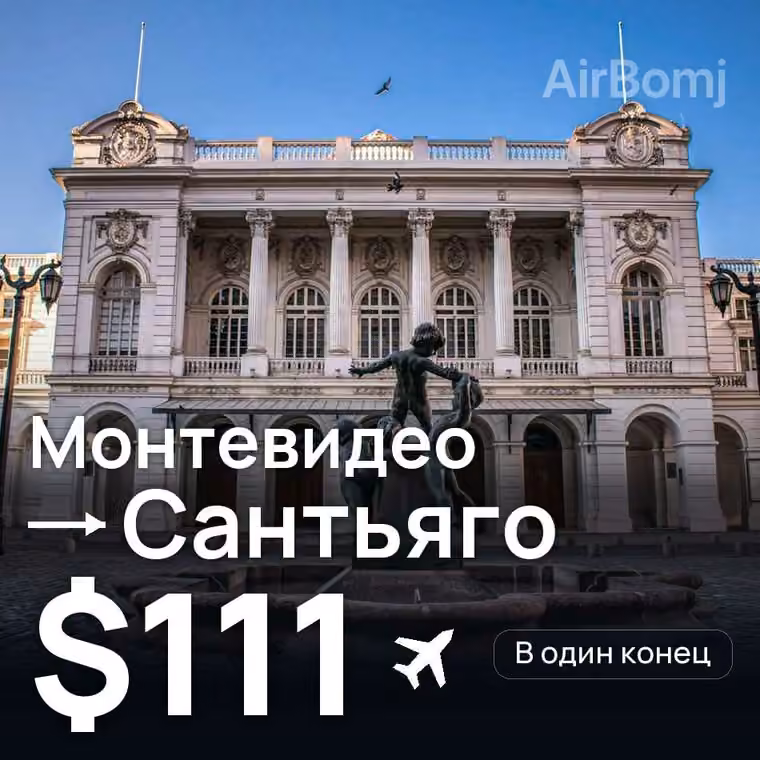 Монтевидео → Сантьяго за $111