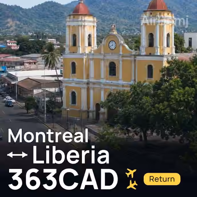 Montreal → Liberia for 363 CAD