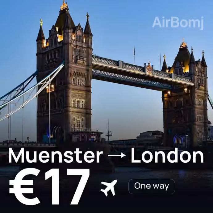 Muenster → London for €17
